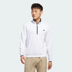 ADIDAS GOLF Sportsweatshirt LIGHTWEIGHT HALF-ZIP OBERTEIL Weiß/Creme/Lila
