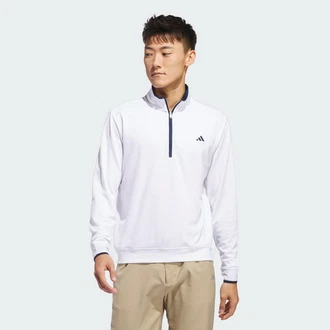 ADIDAS GOLF Sportsweatshirt LIGHTWEIGHT HALF-ZIP OBERTEIL Weiß/Creme/Lila