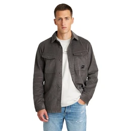 CHASIN' Henleyshirt Stryke Cord Shirt, grau
