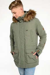 Funktionsparka TRAVIS PARKA OS MEN mit hochschlieendem Kragen und Kapuze