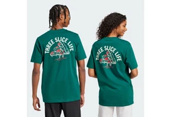 ADIDAS SPORTSWEAR Funktionsshirt Lounge Pizza Graphic Grün/Dunkelgrün