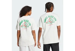 ADIDAS SPORTSWEAR Funktionsshirt Lounge Pizza Graphic Weiß/Hellblau/Creme/Beige/Khaki/Rot