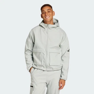 adidas Sportswear Hoodie City Escape Hellgrau/Grau/Khaki adidas Sportswear Hoodie City Escape Hellgrau/Grau/Khaki