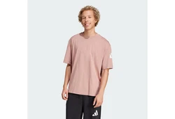adidas Sportswear Poloshirt ESSENTIALS LOOSE FIT 3 BAR LOGO Braun/Rosa/Beige