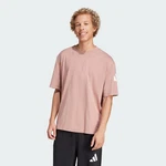 adidas Sportswear Poloshirt ESSENTIALS LOOSE FIT 3 BAR LOGO Braun/Rosa/Beige