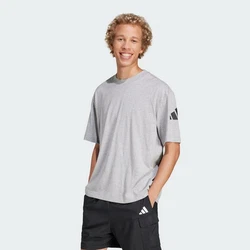 adidas Sportswear Poloshirt ESSENTIALS LOOSE FIT 3 BAR LOGO Hellgrau/Grau