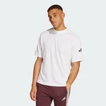 adidas Sportswear Poloshirt ESSENTIALS LOOSE FIT 3 BAR LOGO Weiß/Bordeaux/Dunkelrot