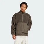 adidas Originals Fleecejacke PREMIUM ESSENTIALS FLEECE SWEATSHIRT Khaki/Dunkelgrün/Braun/Grau/Hellgrau