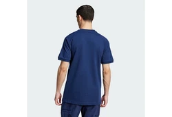 adidas Originals Poloshirt 3-Streifen Panel T-Shirt Dunkelblau/Blau
