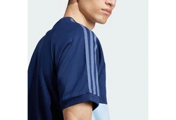adidas Originals Poloshirt 3-Streifen Panel T-Shirt Dunkelblau/Blau