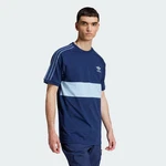 adidas Originals Poloshirt 3-Streifen Panel T-Shirt Dunkelblau/Blau