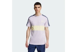 adidas Originals Poloshirt 3-Streifen Panel T-Shirt Lila