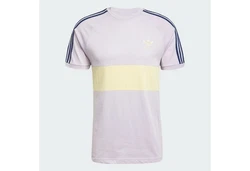 adidas Originals Poloshirt 3-Streifen Panel T-Shirt Lila