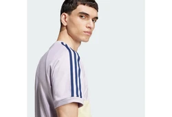 adidas Originals Poloshirt 3-Streifen Panel T-Shirt Lila