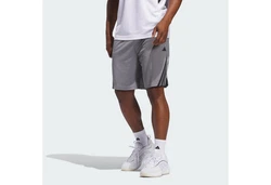 adidas Performance Sweatshorts LEGENDS 3-STREIFEN BASKETBALL SHORTS Hellgrau/Grau