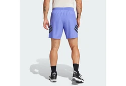 adidas Performance Shorts ICON 3-STREIFEN Gym+ Blau/Lila/Dunkelblau
