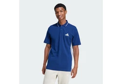 ADIDAS SPORTSWEAR ESSENTIALS 3-STREIFEN PIQUE/ FUNKTIONSSHIRT Blau/Dunkelblau