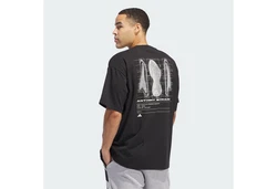 adidas Originals T-Shirt ANTHONY EDWARDS SEASONAL GRAPHIC Schwarz/Grau/Dunkelgrau