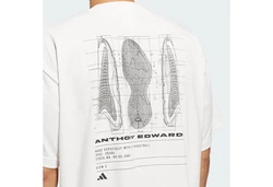 adidas Originals T-Shirt ANTHONY EDWARDS SEASONAL GRAPHIC Beige/Weiß/Grau/Hellgrau/Khaki