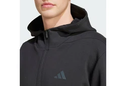 adidas Performance Hoodie DESIGNED FOR TRAINING KAPUZENJACKE Dunkelgrau/Schwarz