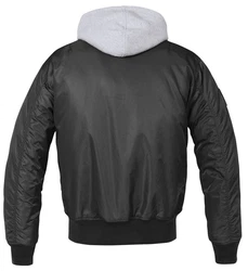 Brandit MA1 Sweat Hooded Jacket Grau/Schwarz/Dunkelgrün/Dunkelgrau