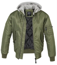 Winterjacke Herren Winterjacke MA1 Sweat Hooded