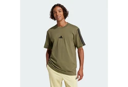 adidas Sportswear Essentials 3-Streifen Shirt Dunkelgrün/Khaki/Grün