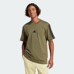 adidas Sportswear Essentials 3-Streifen Shirt Dunkelgrün/Khaki/Grün