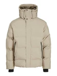 Jack & Jones JcoAlpha Puffer mit Kapuze Langarmhemd und Steppjacke Beige/Khaki