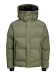 Jack & Jones JcoAlpha Puffer mit Kapuze Langarmhemd und Steppjacke 
