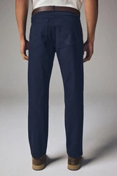 Next Stoffhose Straight Fit Hose mit 5-Taschen-Design Dunkelblau/Blau/Hellblau