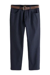 Next Stoffhose Straight Fit Hose mit 5-Taschen-Design Dunkelblau/Blau/Hellblau