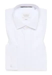 Eterna Hemd Weiß/Braun/Creme/Dunkelrot