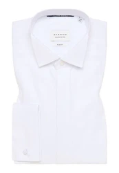 Eterna Hemd Weiß/Braun/Creme/Dunkelrot