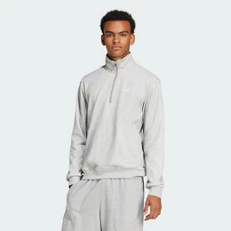 Sweatshirt TREFOIL ESSENTIALS WAFFLE 1/2 ZIP SWEATSHIRT