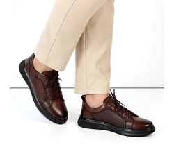 Celal Gültekin Schnürschuh Elegante Ledersneaker 550-4733