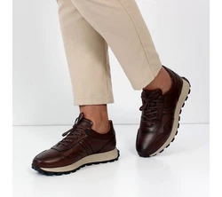 Celal Gltekin Sneaker Braun/Dunkelbraun/Beige/Bordeaux