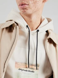 Jack & Jones Sweatshirt Jorvesterbro Beige/Khaki/Braun