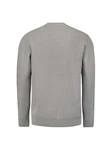 NO EXCESS Rundhalspullover Chenille Grau/Hellgrau/Khaki/Beige