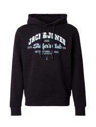 Jack & Jones Kapuzensweatshirt JJELOGO SWEAT HOOD 2 Grün/Schwarz/Blau/Hellblau