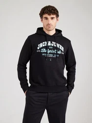 Jack & Jones Kapuzensweatshirt JJELOGO SWEAT HOOD 2 Grün/Schwarz/Blau/Hellblau