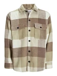 Jack & Jones Langarmshirt Hemd creme/schoko/hellgrau/offwhite Jack & Jones Langarmshirt Hemd creme/schoko/hellgrau/offwhite