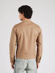Jack & Jones Bikerjacke JJEWarner (1-St) Braun/Beige