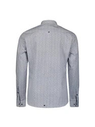 NO EXCESS Langarmhemd Grau/Blau/Dunkelblau/Bordeaux