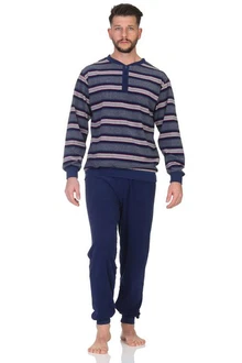 Normann Pyjama Herren Frottee Schlafanzug Dunkelblau/Blau/Hellblau Normann Pyjama Herren Frottee Schlafanzug Dunkelblau/Blau/Hellblau