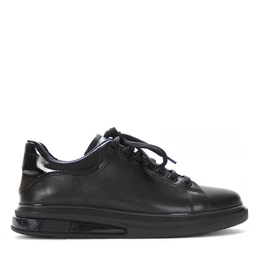 Celal Gltekin 642-1528 Sneaker Moderne Leder-Freizeitschuhe mit Schnrdesign und flachem Absatz.