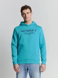 NO EXCESS Sweatshirt Hoodie Sunset - Relaxed Fit 
