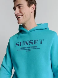 NO EXCESS Sweatshirt Hoodie Sunset - Relaxed Fit 