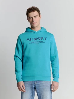 NO EXCESS Sweatshirt Hoodie Sunset - Relaxed Fit NO EXCESS Sweatshirt Hoodie Sunset - Relaxed Fit