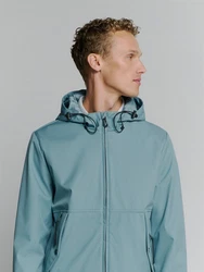 NO EXCESS Anorak Funktionsjacke Blau/Hellblau/Grün